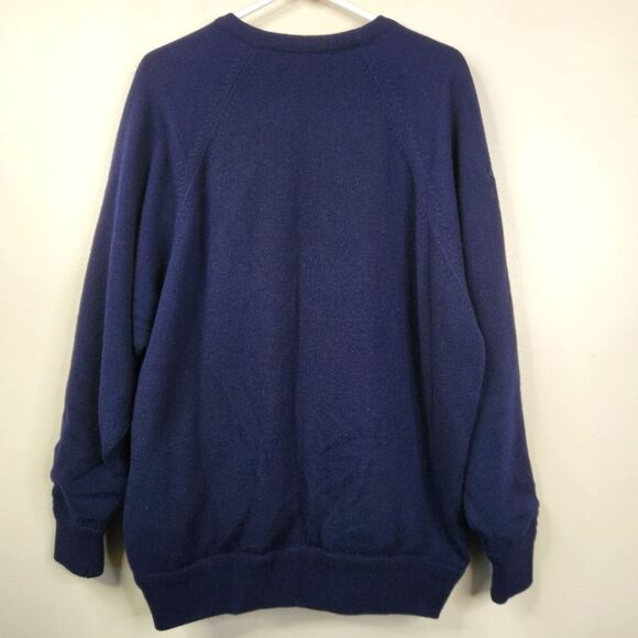 Vintage Lyle & Scott Long Sleeve Lambswool Pullover Sweater With Lining Large - Picture 2 of 12